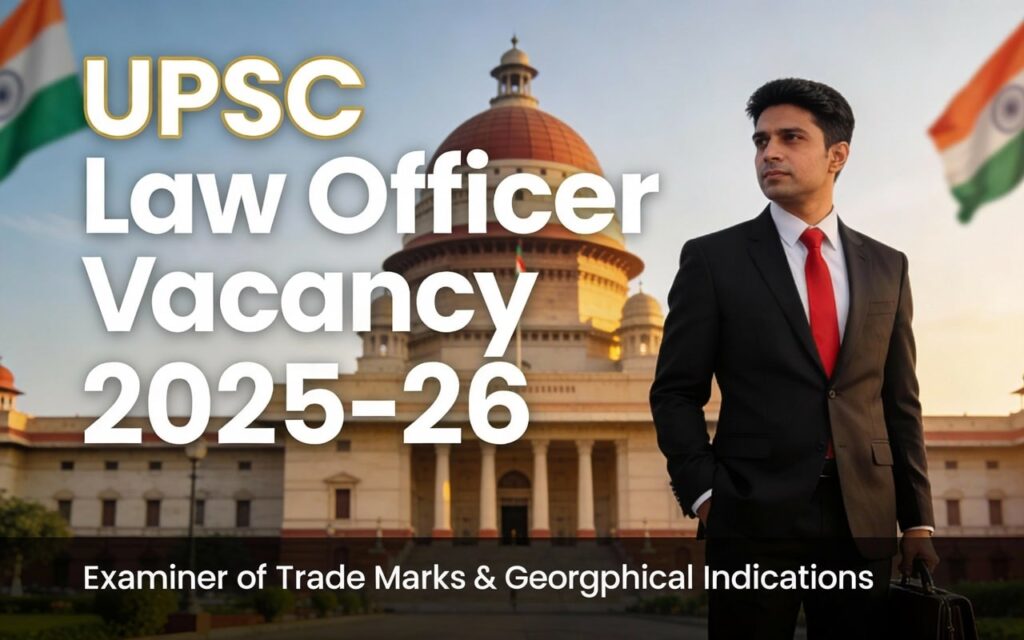 UPSC Law Officer Vacancy