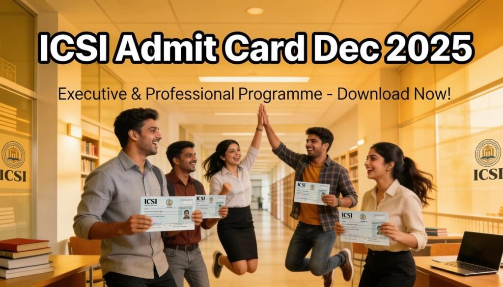 ICSI admit card Dec 2025